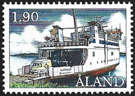 Åland 1993 ÅBL 2 Posti Saaristolaiva 1,90 mk ** LaPe 068