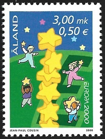 Åland 2000  Eurooppa-merkki  3,00 mk ** LaPe 175