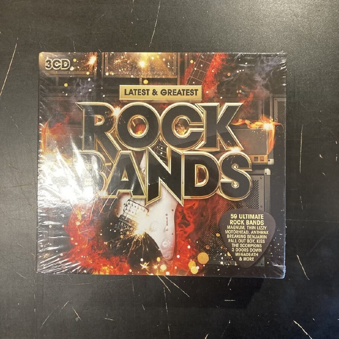 V/A - Latest & Greatest Rock Bands 3CD (UUSI)