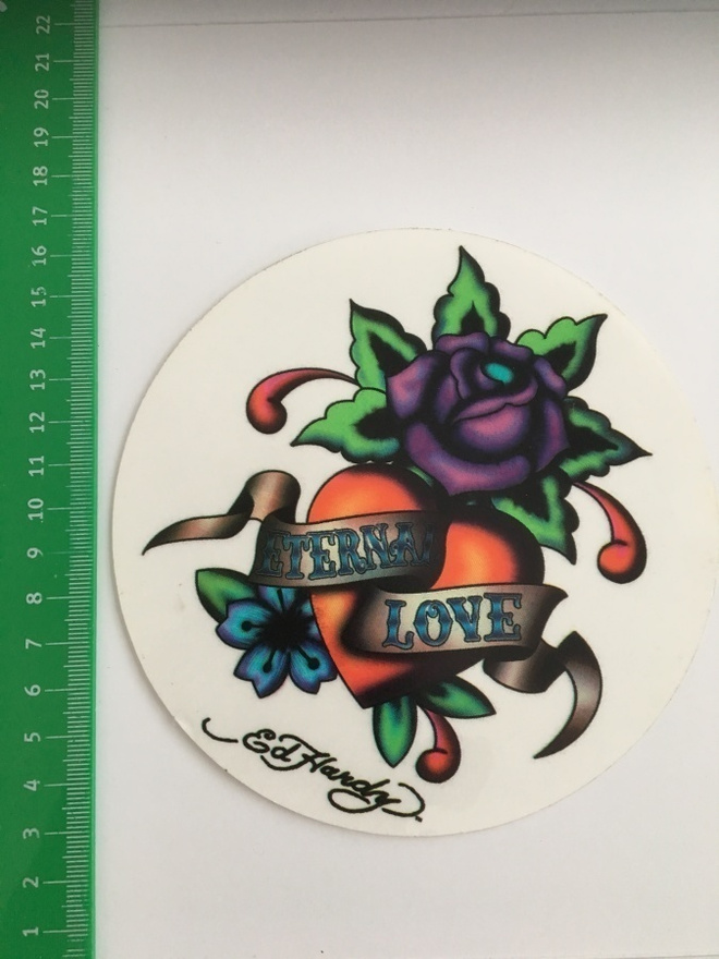 tarra 88 : Ed Hardy Eternal Love sydän + ruusu