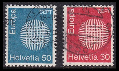 Sveitsi 923-4 o Europa (1970)