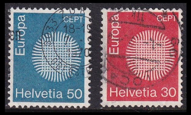 Sveitsi 923-4 o Europa (1970)