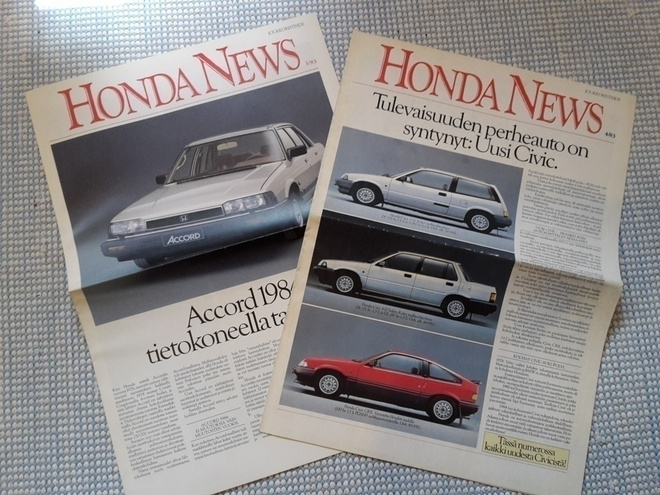 Honda News -lehdet, 1983