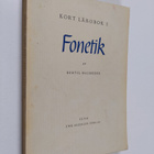 Bertil Malmberg : Kort lärobok i fonetik - pikkukuva 1