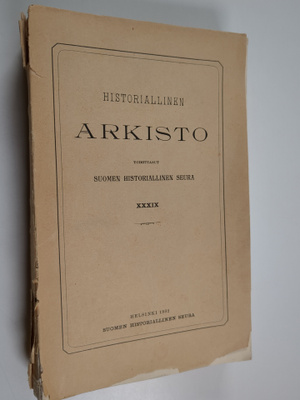 Historiallinen arkisto 39
