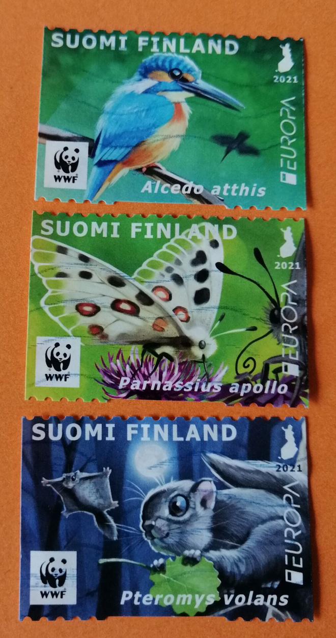 SUOMI 2021 Europa - Uhanalaiset eläimet 3