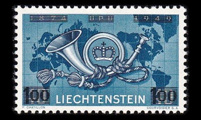Liechtenstein 288 ** Maailmanpostiliitto UPU 75v pp (1950)