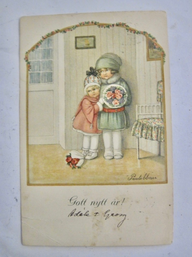 VANHA Postikortti Pauli Ebner 1927 Suomalainen