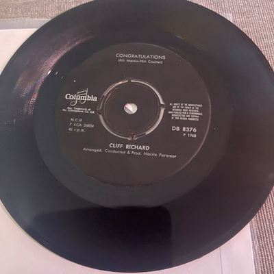 CLIFF RICHARD: Congratulations * High & Dry * FIN 1968