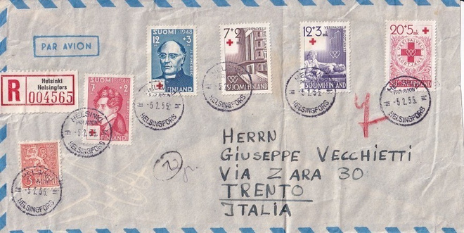 PUNAINEN RISTI-48 +LISÄMERKIT ITALIAAN