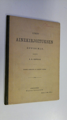 F. O. Rapola : Lyhyt ainekirjoituksen oppikirja