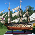 Pienoismalli HMS Victory purjelaiva sotalaiva UK Royal Navy - pikkukuva 1