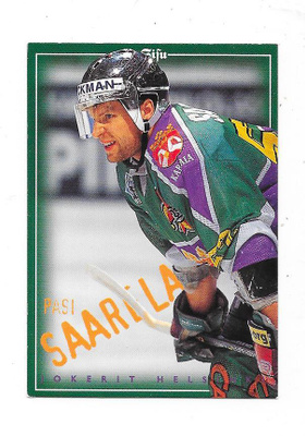 1996-97 SISU Redline #54 Pasi Saarela Jokerit