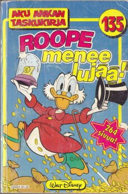 Aku Ankan Taskukirja 135 Roope menee lujaa (1p 1991)