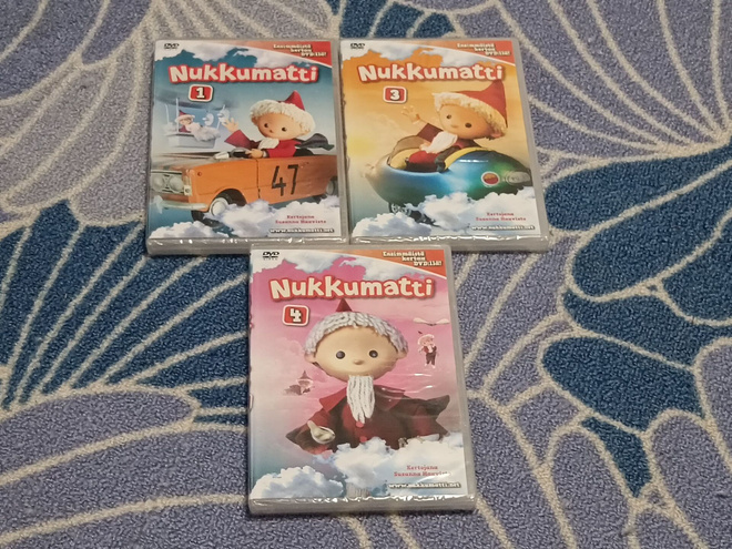 Nukkumatti 1, 3 ja 4 DVD Uusi