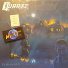 QUARTZ - FEAR NO EVIL - INSERT CLEAR VINYL UUSI LP - pikkukuva 1