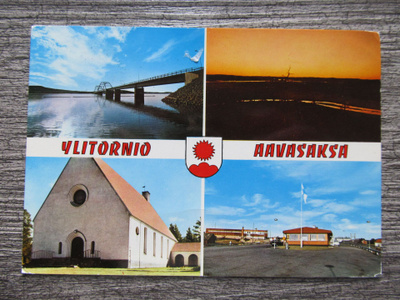 YLITORNIO - AAVASAKSA.....+ vaakuna. Kortti U.S.A.:n -70.