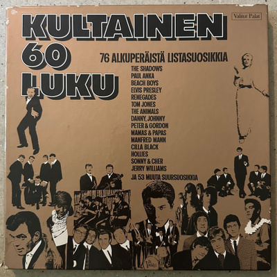 [LP] V/A: KULTAINEN 60-LUKU - 76 ALKUPERÄISTÄ LISTASUOSIKKIA