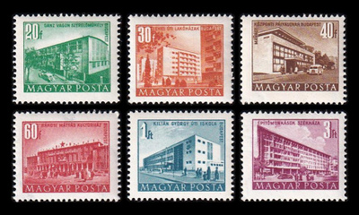 Unkari 1186-91_II ** Käyttösarja rakennuksia (21x17mm) (19