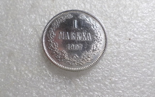 1  mk  1907  hopeaa   kulkematon kl 9-10.