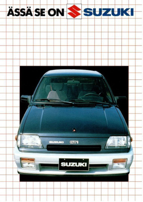 Suzuki mallisto -esite, 1988