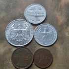 Saksa A kolikkosetti 1921-1924, 5kpl - pikkukuva 2