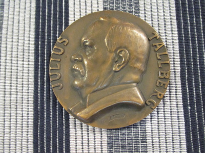 Julius Tallberg 100 V mitali/ Gerda Qvist 1957.