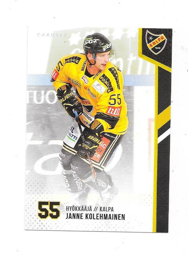 2014-15 CardSet #71 Janne Kolehmainen Kalpa