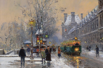 Edouard Leon Cortes: Louvren pysäkki
