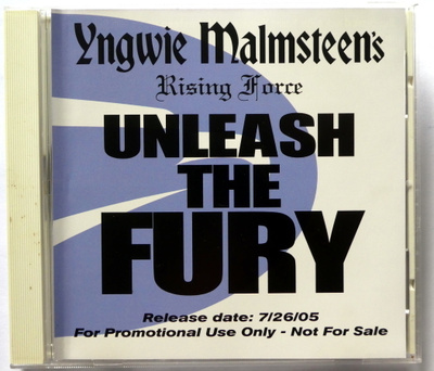 YNGWIE MALMSTEEN Unleash the Fury PROMO CD
