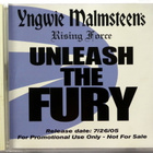 YNGWIE MALMSTEEN Unleash the Fury PROMO CD - pikkukuva 1