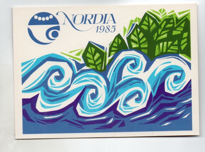 Postimerkkikortti: Nordia näyttely 1985