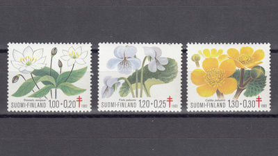 1983 Lape 930 - 932 Tuberkuloosi - Kukkia **