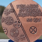 Ronssivärinen Suomi- Ruotsi Hiihtomitali, Halkaisija - 49 mm - pikkukuva 5
