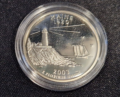 USA Hopea Maine quarter 2003-S