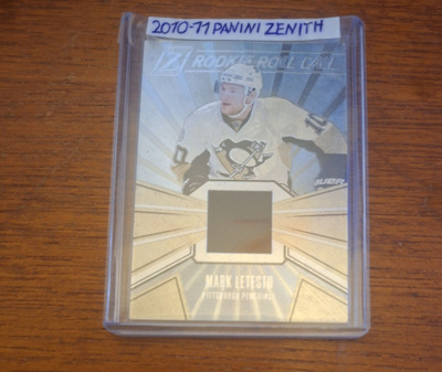 2010-11 Panini Zenith -Rookie Roll Call Jerseys