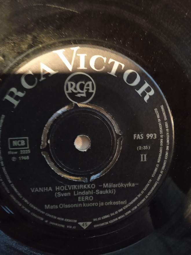 SINGLE- LEVY: EERO RAITTINEN   RCA VICTOR FAS 993