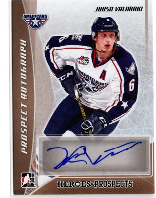 Juuso Välimäki 16-17 Leaf In The Game H&P Autographs Bronze