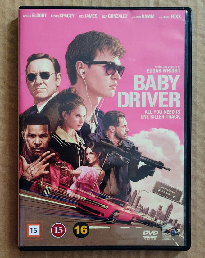 BABY DRIVER – Suomi-DVD 2017 Ansel Elgort, ohj. Edgar Wright