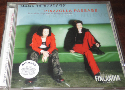 Duo Milla Viljamaa & Johanna Juhola Piazzolla Passage cd