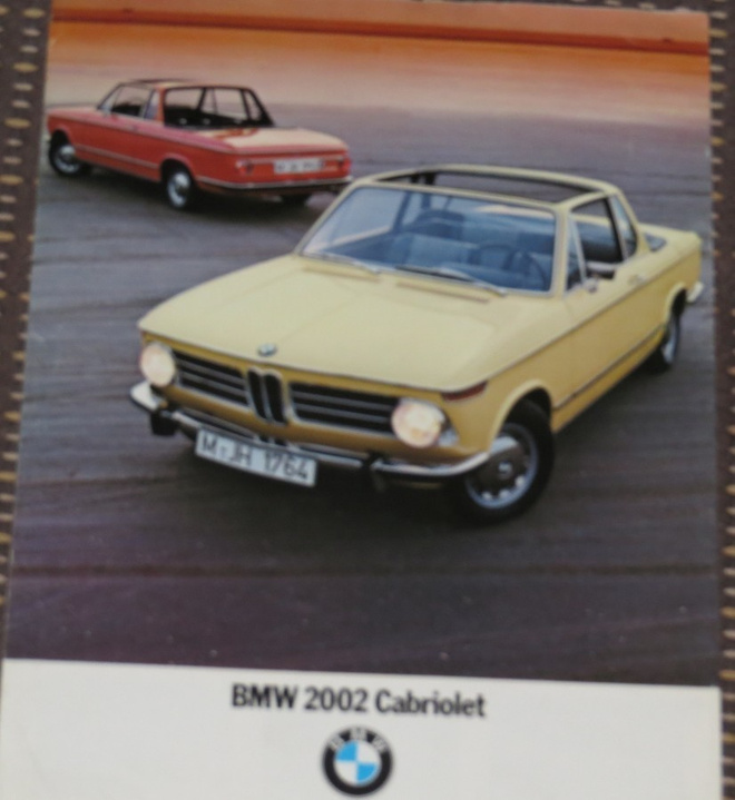 1971 BMW 2002 Cabriolet esite -  ISO - Baur Cabrio