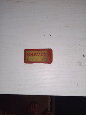 Vintage partaterä, Shavex Swedish steel 0,13mm Good shaving.