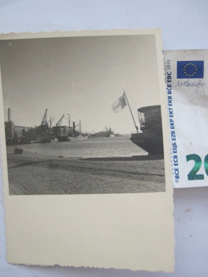 VANHA Postikortti Helsinki Satama Laiva 1930-l