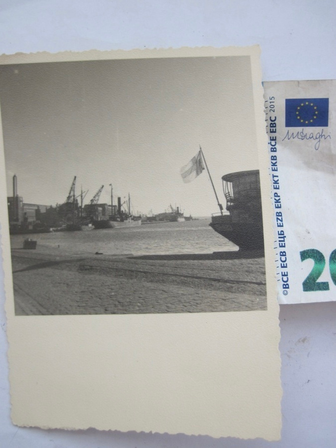 VANHA Postikortti Helsinki Satama Laiva 1930-l
