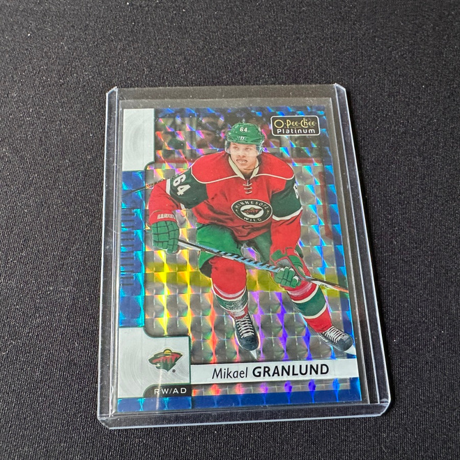 O-Pee-Chee Platinum 17-18 Mikael Granlund Royal Blue Cub /99