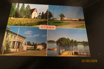 SYSMÄ KÄYTTÄMÄTÖN POSTIKORTTI