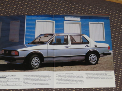 1980 VW Jetta esite - KUIN UUSI - Volkswagen