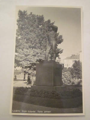 VANHA Postikortti Lahti 1950-l Alkup.Mallikappale