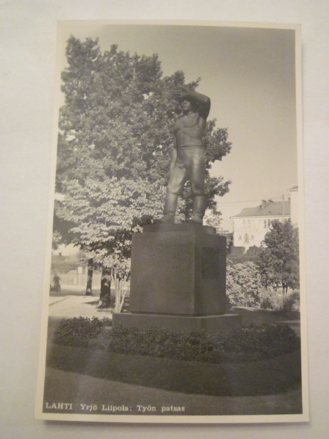 VANHA Postikortti Lahti 1950-l Alkup.Mallikappale