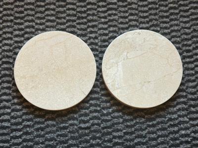 Marmoriset lasinaluset x 2 (Hiekka)
